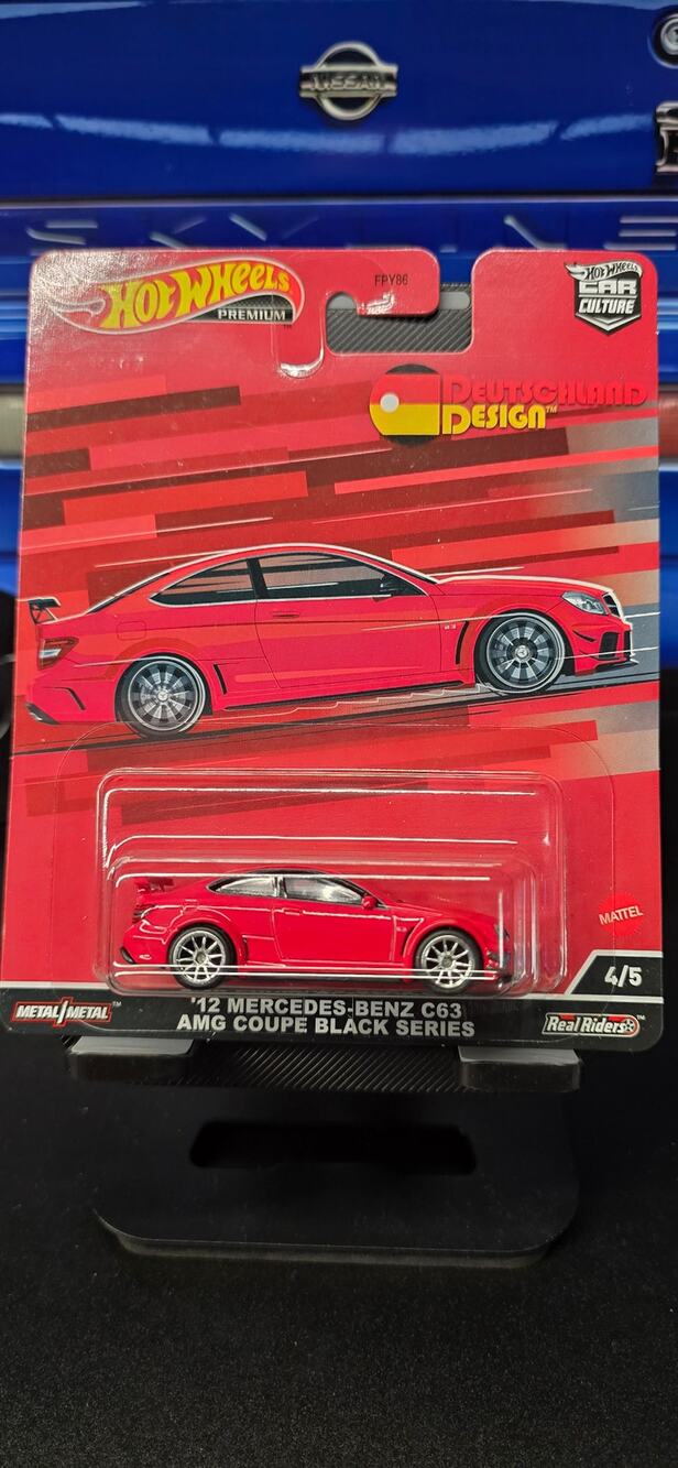 Hot Wheels Premium Deutschland Design 12 Mercedes C63 AMG 4/5 NIP